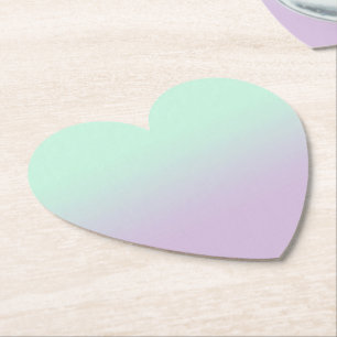 Pastel ästhetische Minze und Lilac Gradient Ombre Untersetzer