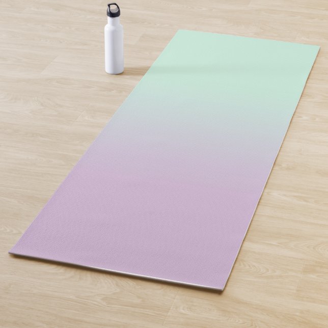Pastel ästhetische Minze und Lilac Gradient Ombre Yogamatte (Beispiel)