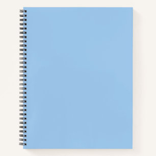 Pastel Baby Blue Solid Color Notizbuch
