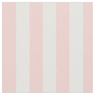 Pastel Baby Pink White Strip Stoff