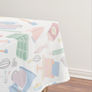 Pastel Baking Thema Sweet Desserts Konditorei Kuns Tischdecke