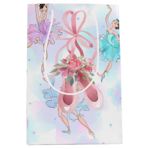 Pastel Ballet Dancers  Mittlere Geschenktüte