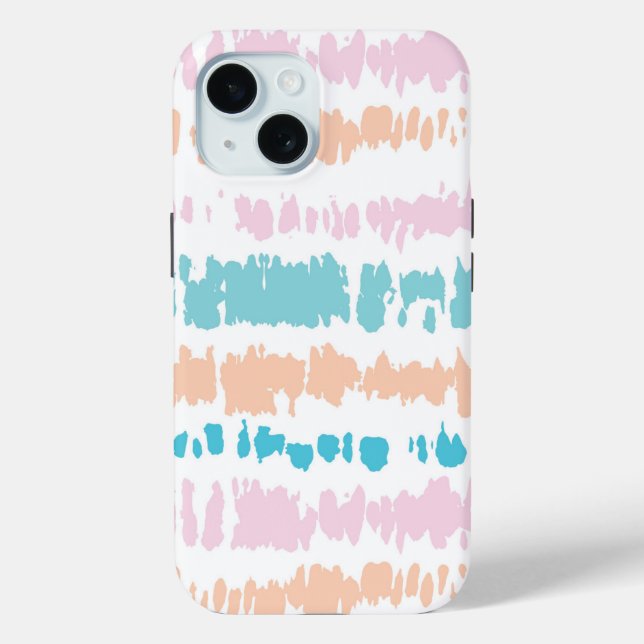Pastel Batik Muster Case-Mate iPhone Hülle (Rückseite)