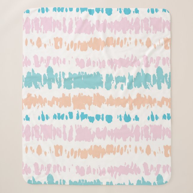 Pastel Batik Muster Sherpadecke (Vorderseite)