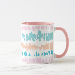 Pastel Batik Muster Tasse