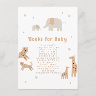 Pastel Beige Niedlich Illustrative Babydusche Begleitkarte