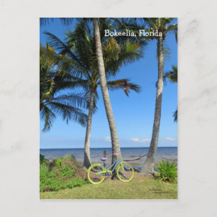 Pastel Bicycle Ocean Florida Postkarte