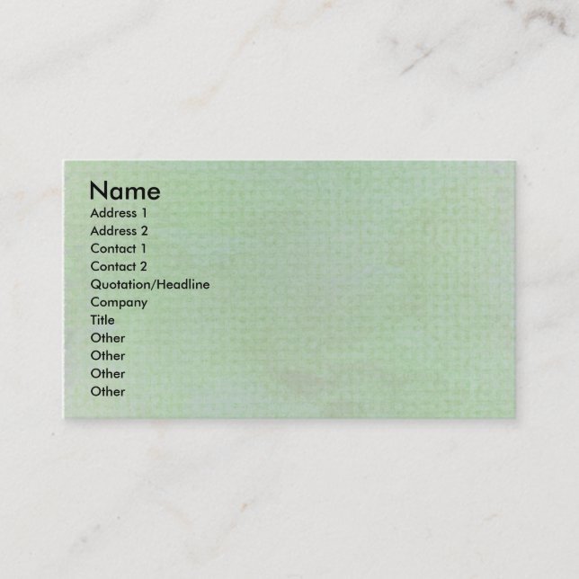 Pastel Bliss Visitenkarte (Vorderseite)