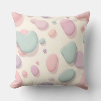 Pastel Blob Abstraktes Muster.Moderne Außenwelt Kissen