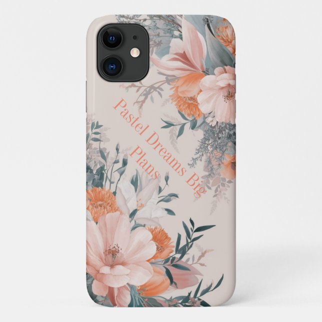 Pastel Bloom Elegance: iPhone/iPad-Fall Case-Mate iPhone Hülle (Rückseite)