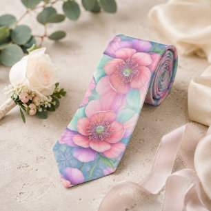 Pastel Bloom Krawatte