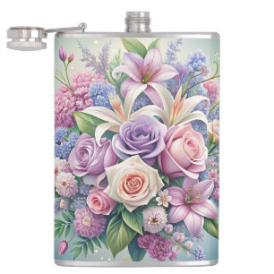 Pastel Bloom Thermal Tumbler Flachmann