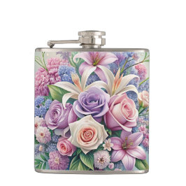 Pastel Bloom Thermal Tumbler Flachmann