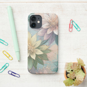Pastel Blossom Burst: Muster für Blumenexplosionen iPhone 12 Mini Hülle