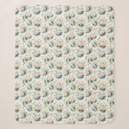 pastel blossom field sherpadecke