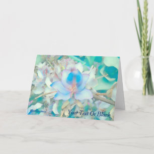 Pastel Blue Blossom Karte