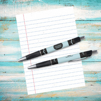 Pastel Blue Crayon Wrap Monogram Name