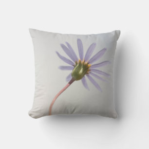 Pastel Blue Daisy Flower Cushion Lisse Oreiller