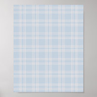 Pastel Blue Gingham