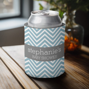 Pastel Blue & Gray Baby Shower Suite Dosenkühler