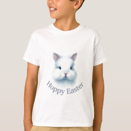 Pastel Blue Hoppy Oaster Kids Bunny T - Shirt