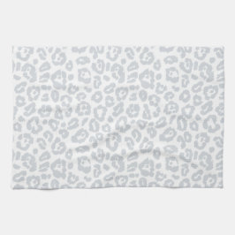 Pastel Blue Leopard Muster Geschirrtuch
