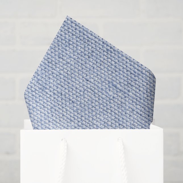 Pastel Blue Linen Royal Crown Prince Chic Spaß Seidenpapier (Geschenktüte)