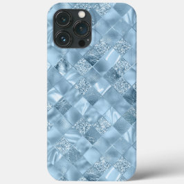 Pastel Blue Metallic Chic Eleganter Glitzer Case-Mate iPhone Hülle
