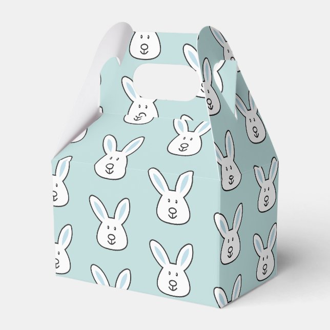 Pastel Blue Niedlich Ostersonnenmuster Geschenkschachtel (Vorderseite)