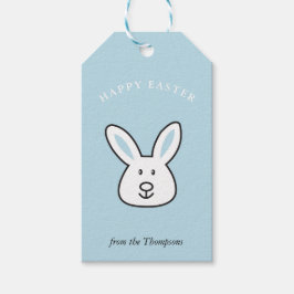 Pastel Blue Niedlich Ostersonnige Illustration Geschenkanhänger