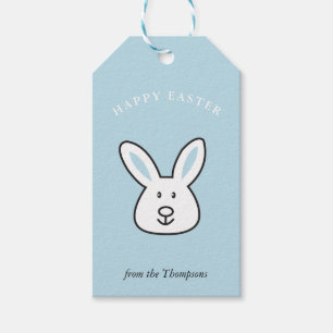 Pastel Blue Niedlich Ostersonnige Illustration Geschenkanhänger