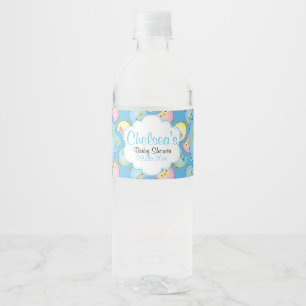 Pastel Blue Owl Baby Boy Dusche Thema