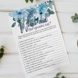 Pastel Blue Rose spielen, was der Gräuel sagen wür Flyer<br><div class="desc">Was würde das Brautparty "Groom Say" spielen? Pastellblaue Aquarellblumensammlung von handbemalten wilden Rose. In unserem Zazzle-Shop finden Sie passende Artikel,  um Ihre Veranstaltungskollektion abzuschließen!</div>