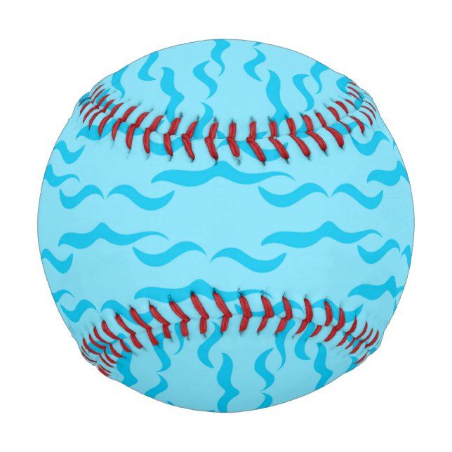 Pastel Blue Sea Water Waves Peaceful Ocean Baseball (Vorderseite)