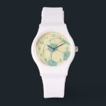 Pastel Blue Soccer Ball von Chariklia Zarris Armbanduhr<br><div class="desc">Zeigen Sie Ihre Liebe der Lieblingshobby der Welt mit diesem großartigen Ausdruck eines Fußballballs von Chariklia Zarris. Die pastellblau und schattig verleihen dem Stück das Gefühl der Bewegung, als ob der Ball nur getreten wäre und er vorbeirollt. Kaufen Sie noch heute ein Exemplar und hängen Sie es in Ihre Zuhause!...</div>