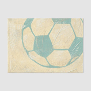 Pastel Blue Soccer Ball von Chariklia Zarris Seidenpapier