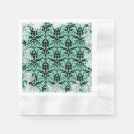 Pastel Blue Soft Grunge Tee Party Napkins Serviette
