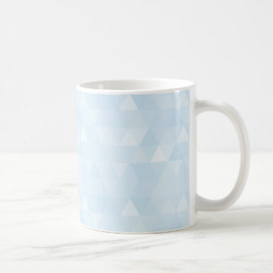 Pastel Blue Triangle Mosaik-Tasse Kaffeetasse