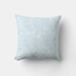 Pastel Blue Triangle Mosaikkissen Kissen