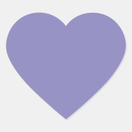 Pastel Blue Violet Herz-Aufkleber