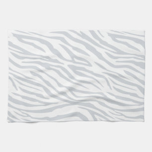 Pastel Blue Zebra Muster Geschirrtuch