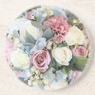 Pastel Blume Bouquet Getränkeuntersetzer