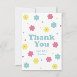 Pastel Blume Danke Karte