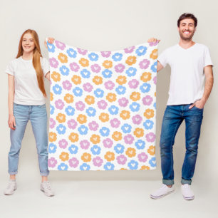 Pastel Blume Fleece Blanket