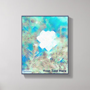 Pastel-Blume Leinwanddruck