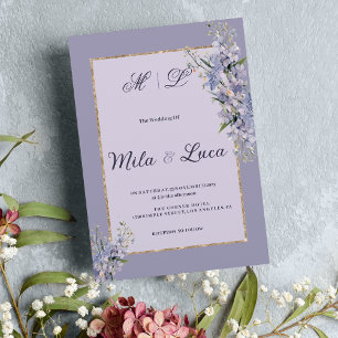 Pastel Blumenstrauß Wasserfarbe Hochzeit Einladung