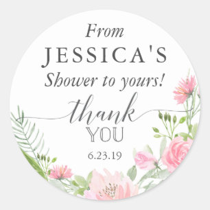 Pastel Blush Gevor Sticker - Dusche