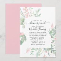 Pastel Blush Greenerenery Baby Shower by Mail