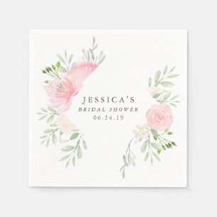 Pastel Blush Napkins Serviette