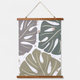 Pastel Boho Abstrakte Bio Ästhetik Moderne Mauer Wandteppich Mit Holzrahmen